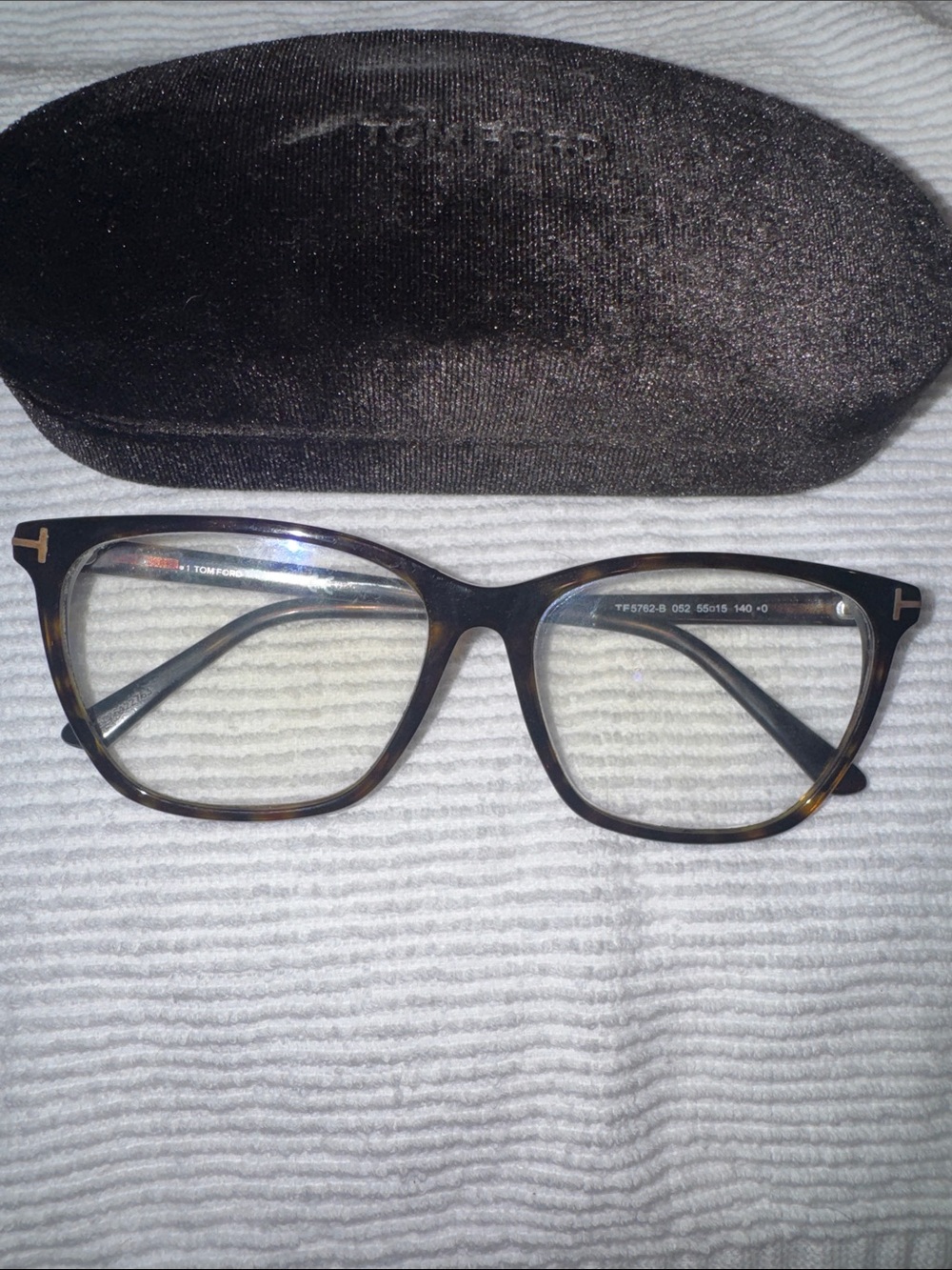 Tom Ford glasses frame with case - tortoiseshell with RX lenses